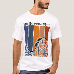 Camiseta Férias de Verão ao longo do Rollercoaster Retro