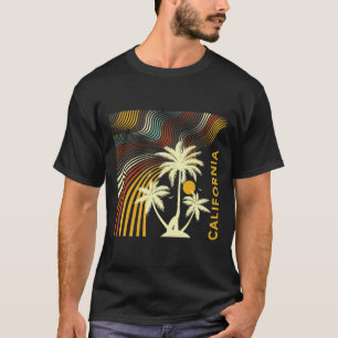 Camiseta Férias de Verão, Brilho do Sol, Surfe na Califórni