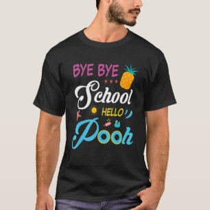 Camiseta Férias de Verão Bye School Hello Piscina