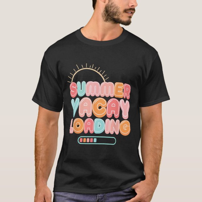 Camiseta Férias de Verão Carregando Férias da Família Hawai (Frente)