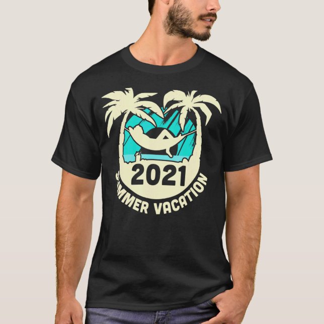 Camiseta Férias de Verão de 2021 Hammocks (Frente)