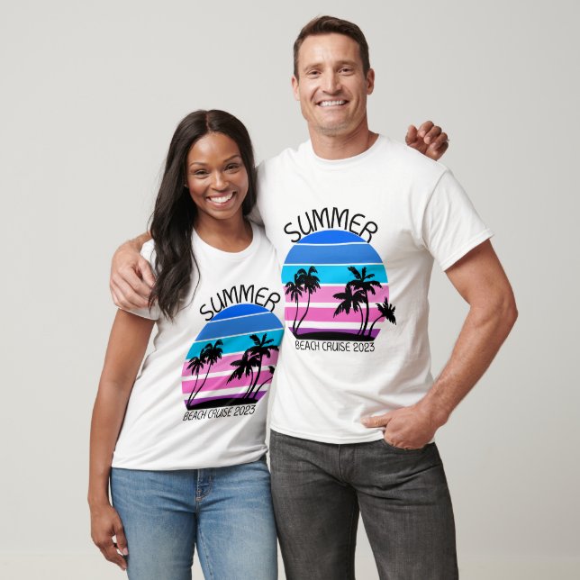 Camiseta Férias de Verão de Cruise Personalizada da Reunião (Unissex)