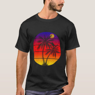 Camiseta Férias de Verão de Palmeiras Tropicais