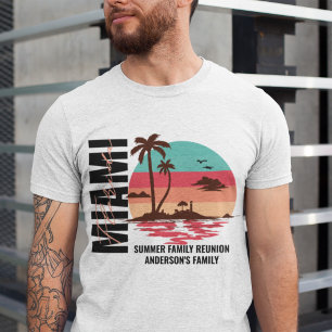 Camiseta Férias de Verão de Praia de Cruise Personalizada d