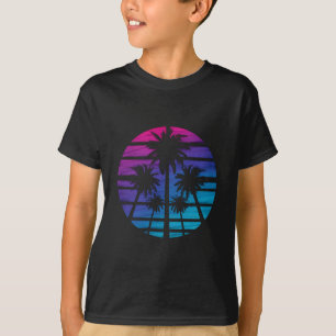 Camiseta Férias de Verão de Praia Havaiana na Palm Tree
