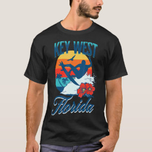 Camiseta Férias de Verão de Surfe na Praia da Flórida Ocide