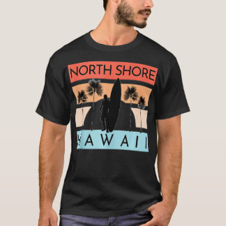 Camiseta Férias de Verão de Surfe na Praia do Havaí, North 