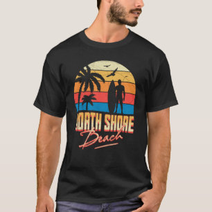 Camiseta Férias de Verão de Surfe na Praia do Havaí, North
