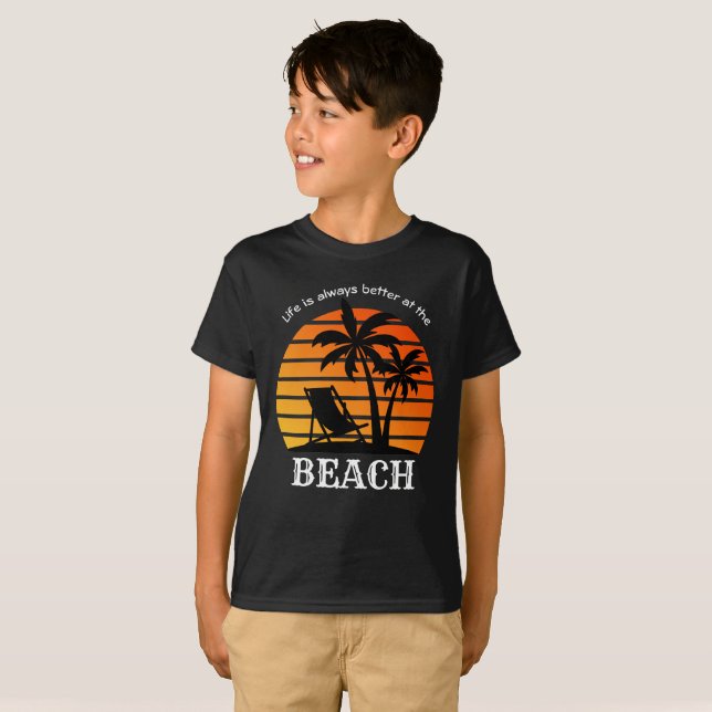 Camiseta Férias de Verão é sempre melhor na praia (Frente Completa)