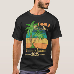 Camiseta Férias de Verão em Família na Praia de Kauai Havaí