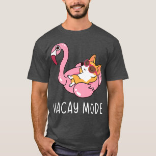 Camiseta Férias de Verão em forma de Férias de Verão Corgi