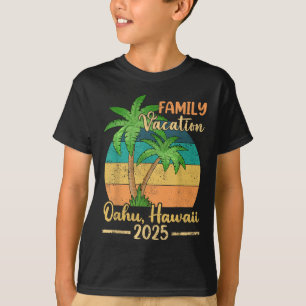 Camiseta Férias de Verão em Oahu Hawaii Praia Família 2025