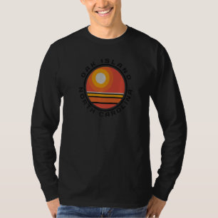 Camiseta Férias de Verão em Oak Island NC ao Nascer do Sol
