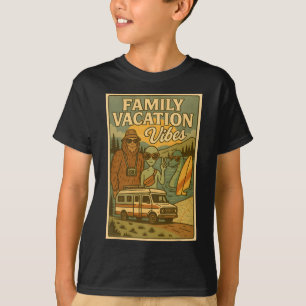 Camiseta Férias de verão engraçadas da família Pé Grande Al