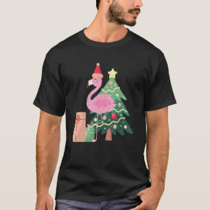 Camiseta Férias de Verão Flamingo, cor-de-rosa tropical Nat