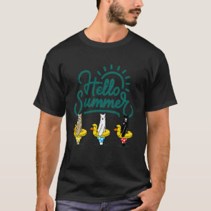 Camiseta Férias De Verão Homens Mulheres Adolescentes Menin