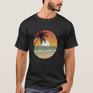 Camiseta Férias de Verão Incríveis, Palmeiras ao Pôr do Sol
