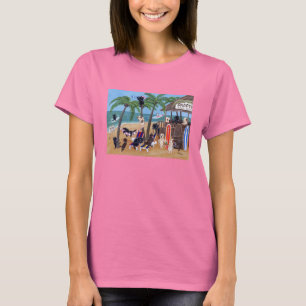 Camiseta Férias de verão Labradors da ilha