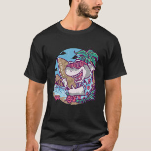 Camiseta Férias de Verão legal Roupa de Tubarão Crianças de