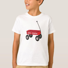 Camiseta Férias de verão na praia da carrinha vermelha da I