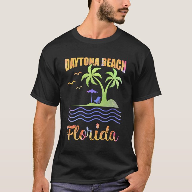 Camiseta Férias de Verão na praia de Daytona, na Flórida (Frente)