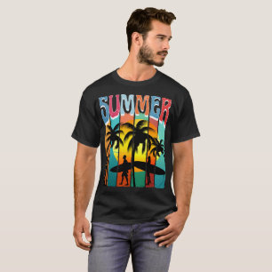 CAMISETA FÉRIAS DE VERÃO NA PRAIA OCEANO SURFISTA SURFE