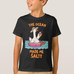 Camiseta Férias de Verão na Praia Verão O Oceano Me Fez Uma