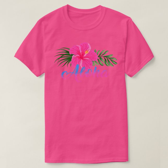 Camiseta Férias de Verão no Havaí Aloha Amam Mulheres (Frente do Design)