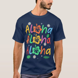 Camiseta Férias de Verão no Havaí, Cute Aloha, Mulheres de