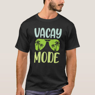 Camiseta Férias De Verão Óculos De Sol E Palmeiras Férias M