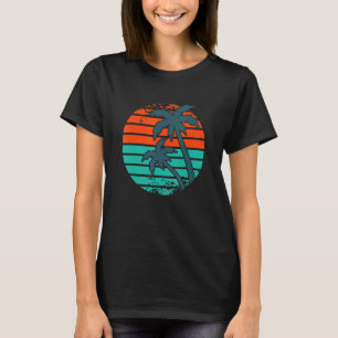 Camiseta Férias de Verão Palmeiras de praia Estilo Tropi