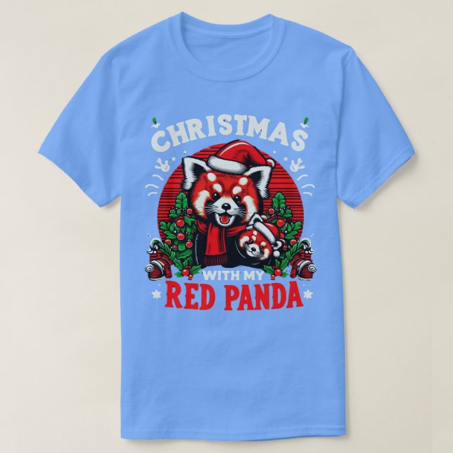 Camiseta Férias De Verão Panda Do Pão De Passar Feliz Natal (Frente do Design)