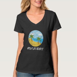 Camiseta Férias de Verão Praias Legal de Hola Tropical Prai