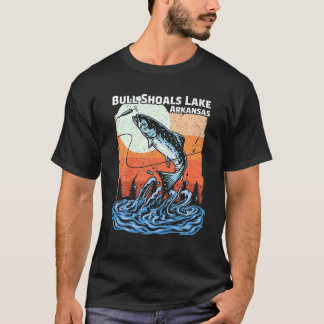 Camiseta Férias de Verão Retro Sunset Bull Shoals