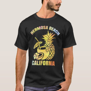 Camiseta Férias De Verão Retro Sunset California Hermosa Be