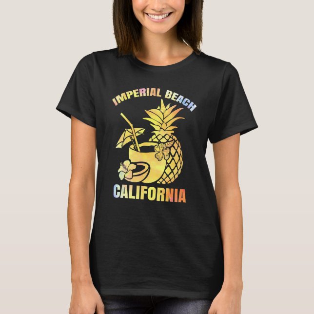 Camiseta Férias de Verão Retro Sunset California Imperial B (Frente)