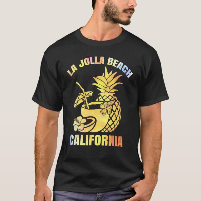 Camiseta Férias de Verão Retro Sunset California La Jolla B (Frente)