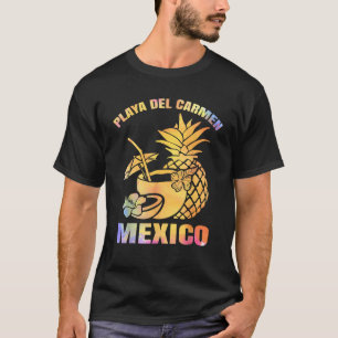 Camiseta Férias De Verão Retro Sunset México Playa Del Carm
