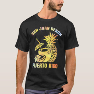 Camiseta Férias de Verão Retro Sunset Porto Rico San Juan