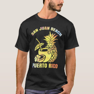 Camiseta Férias de Verão Retro Sunset Porto Rico San Juan