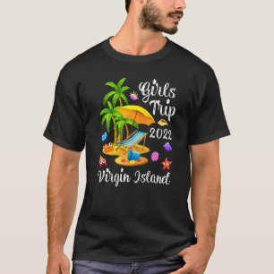 Camiseta Férias de Verão Trip 2022 Virgin Island Beac