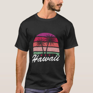 Camiseta Férias de Verão Tropicais Palmeiras Maui Havaí
