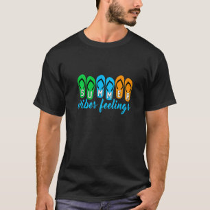 Camiseta Férias de Verão Vibes Familiares Sentimentos 1