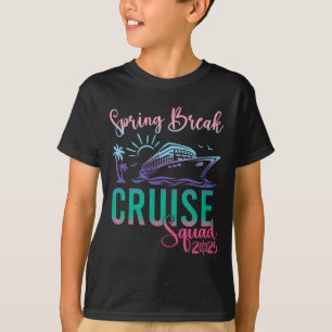 Camiseta Férias de Viagem da Família Spring Break Cruise Sq