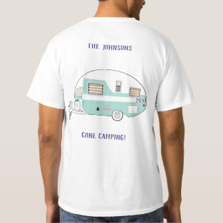 Camiseta Férias de Viagem de Campanha de Trailer RV