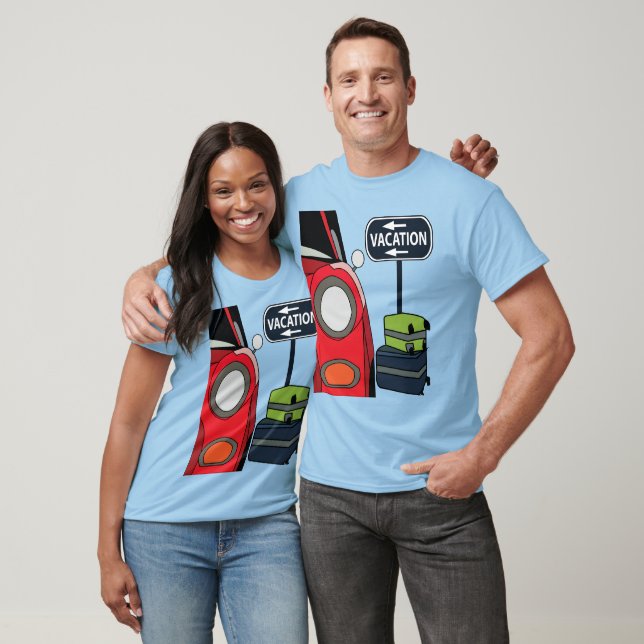 Camiseta Férias de Viagem de Carro (Unissex)