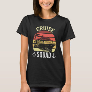 Camiseta Férias de Viagem de Cruzeiro com Correspondência d
