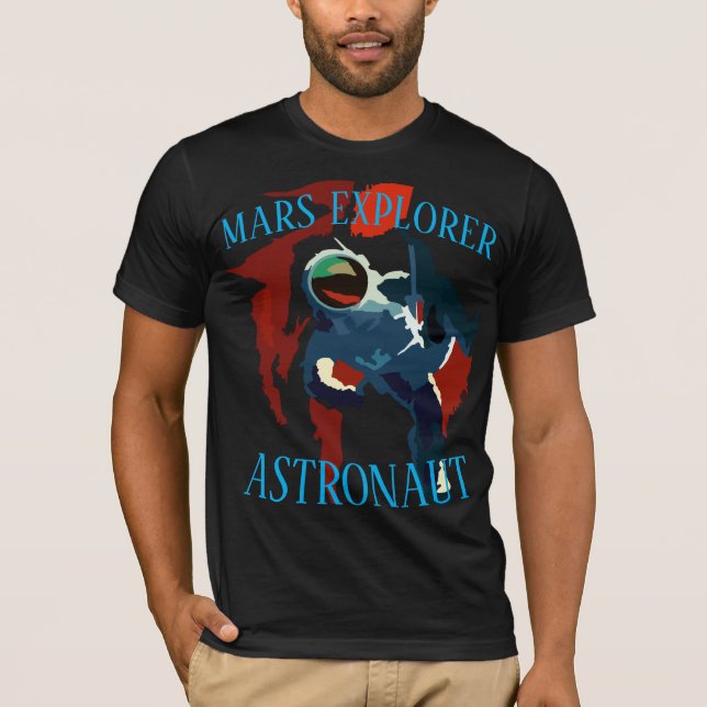 Camiseta Férias de Viagem de Espaço do Explorador do Astron (Frente)