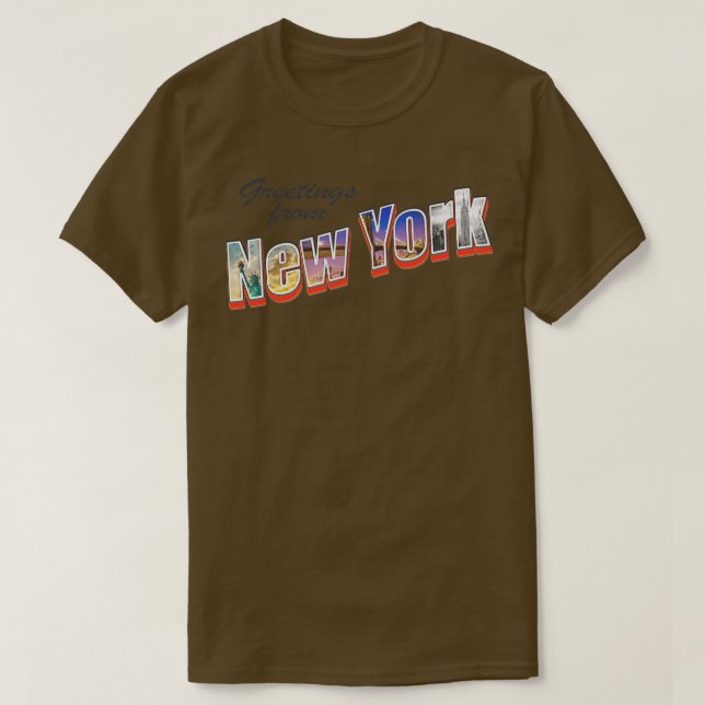 Camiseta Férias de Viagem de Nova Iorque NYC (Frente do Design)