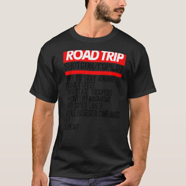 Camiseta Férias de Viagem em Estrada Familiar Verão ao Exte (Frente)
